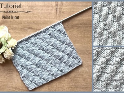 #298 DÉBUTANT ✅ - Tutoriel point très SIMPLE au Tricot - Maïlane - #knitting #tutorial
