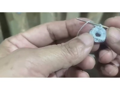 How to make a Crochet button in Urdu