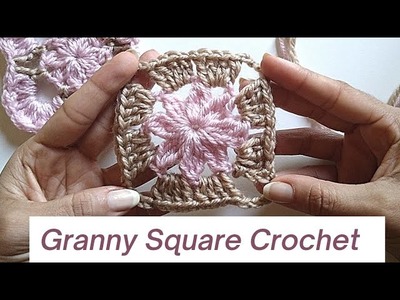 Square Crochet Flower Pattern