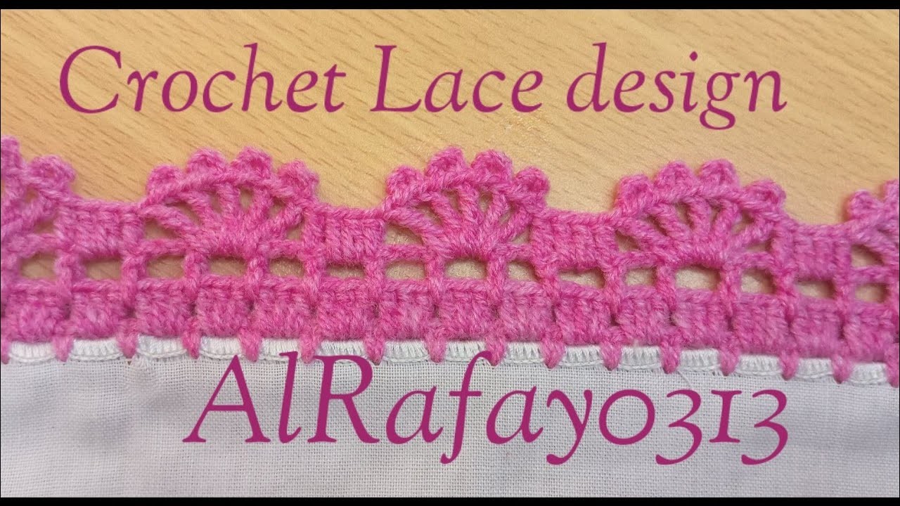 Very beautiful lace design crochet pattern @alrafay0313