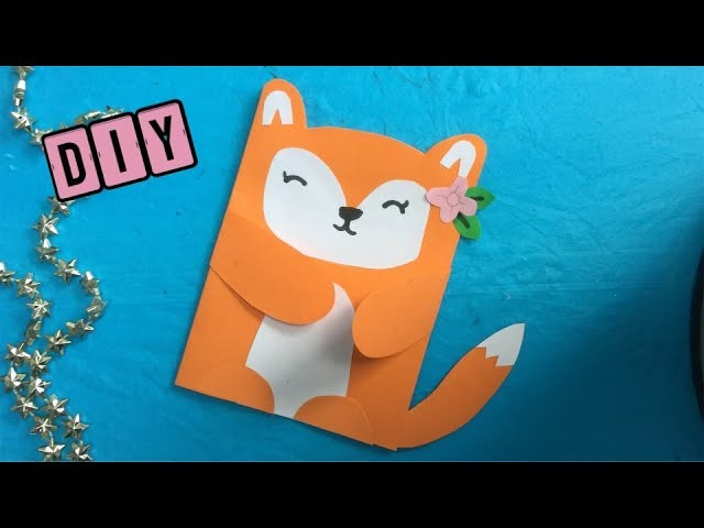 ???? COMMENT FAIRE UNE CARTE D´ANNIVERSAIRE: RENARD ????  Tuto Bricolage En Papier