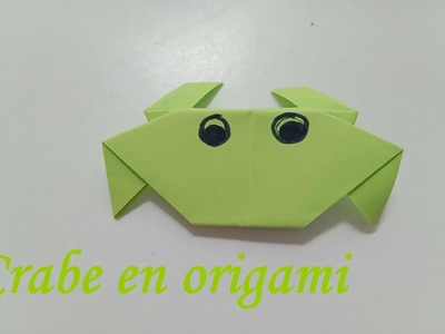 Origami facile: crabe