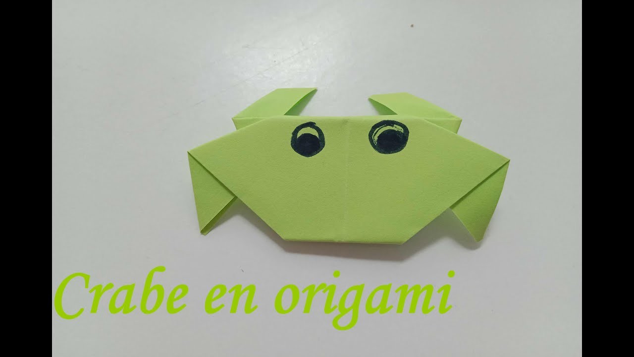 Origami facile: crabe