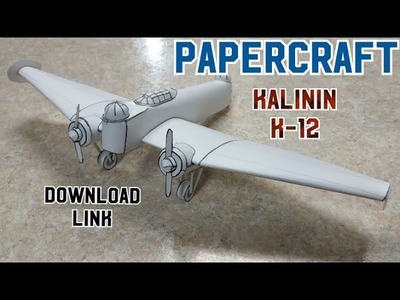 Building ????????Kalinin K-12???????? (Soviet Tailless Bomber) #papercraft #russia #ww2 #history  #aircraft
