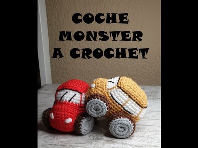 Coche Monster a crochet paso a paso