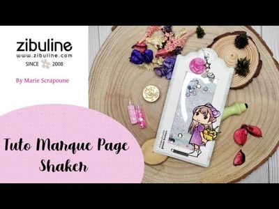 Marque Page Scrapbooking shaker avec Zibuline Facile et Ultra rapide a réaliser idéal débutant