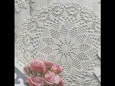 Napperon au crochet en blanc