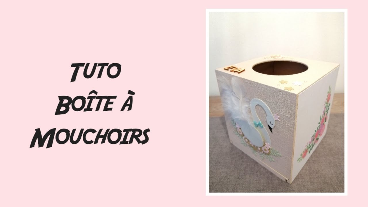 [TUTO] BOITE A MOUCHOIRS LOVELY SWAN [ DT #CUSTODECO ]