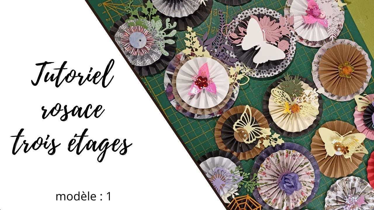 Tuto embellissement rosace #scrap #rosace