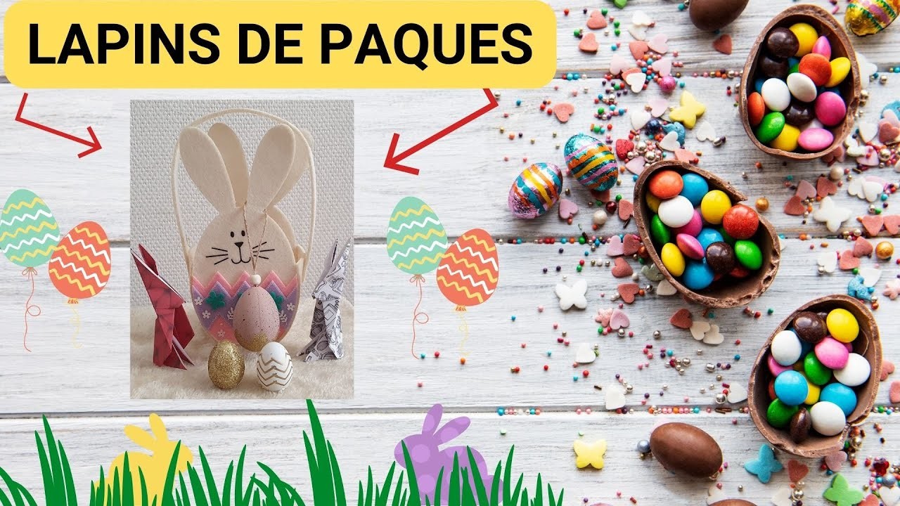 TUTO Origami : Lapins de Pâques.  Easter Rabbits  #Easter  #Papier #Diy