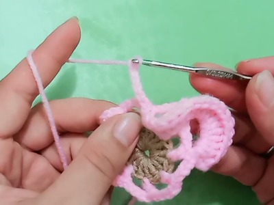 3D Crochet flower ????????