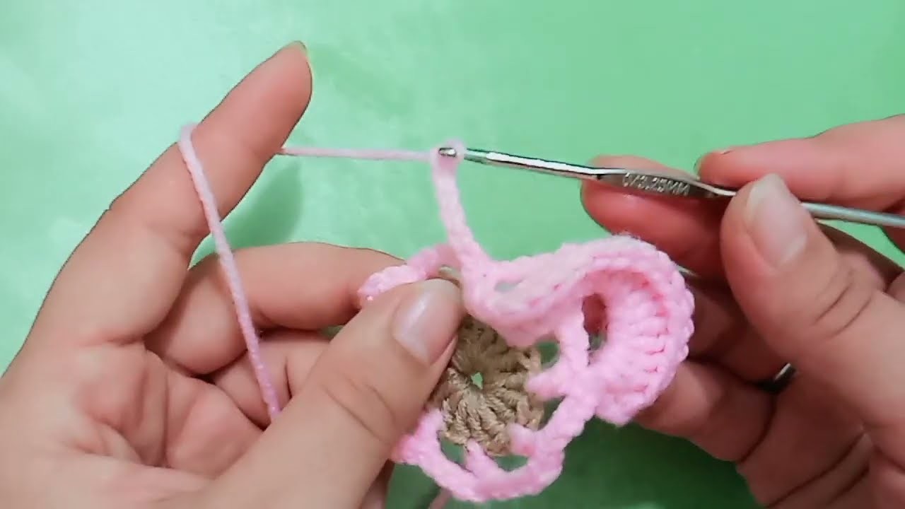 3D Crochet flower ????????