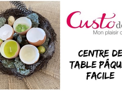 Centre de table facile pour Pâques diy homedeco Artemio DT Custodeco et info importante ????