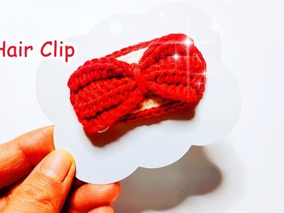 Crochet Hair Clip bow-knot