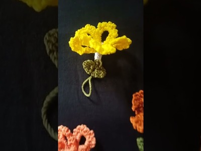 Gantungan kunci,  bunga rajut #crochet #shorts #flowers