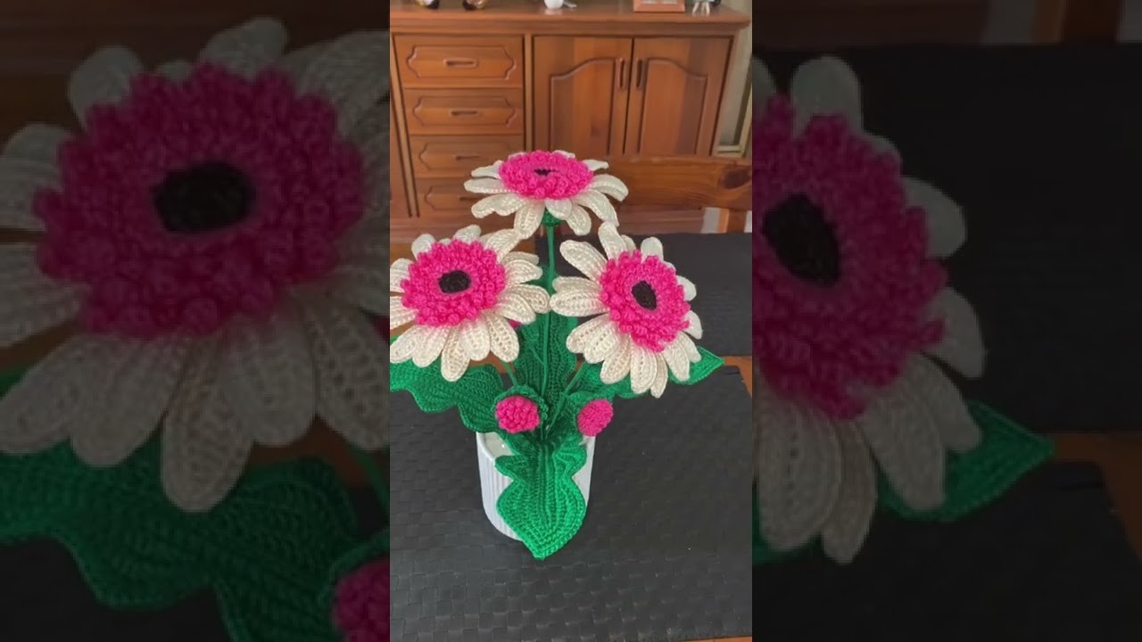 GERBERA CROCHET FLOWERS