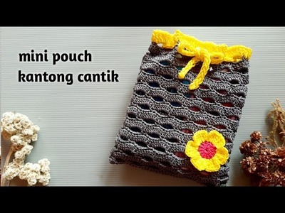 Kantong kado rajut || crochet mini pouch