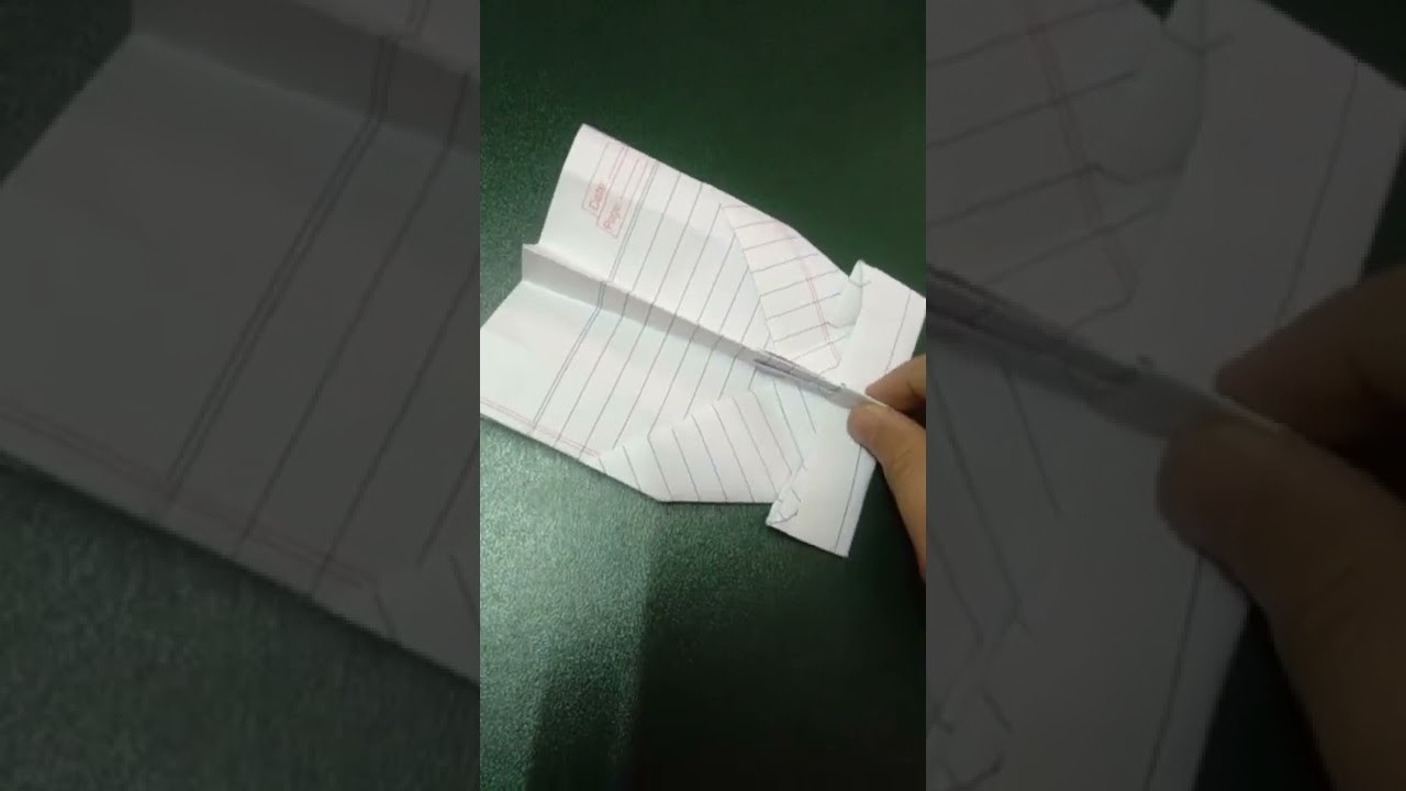 Long distance paper plane