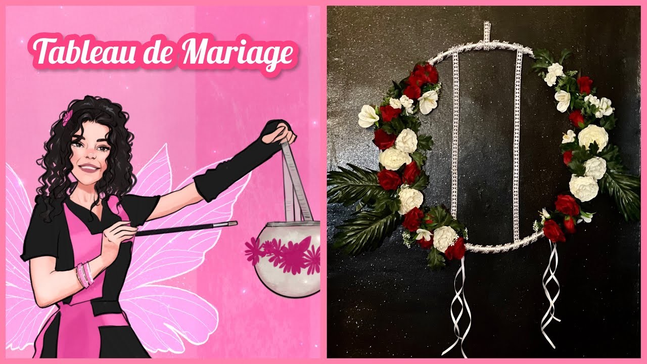 TABLEAU DE MARIAGE | WEDDING DAY | PORTAFOTO | tableau mariage in a circle | FLOWER | DIY | TUTORIAL