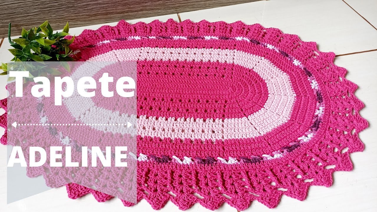 TAPETE ADELINE       #croche #tapeteadeline
