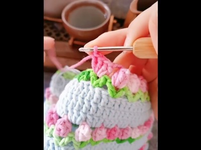 Tulip pattern crochet