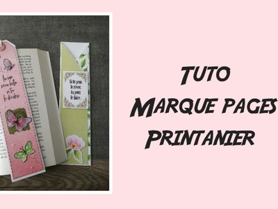 [TUTO] MARQUE PAGES PRINTANIER [ DT #CUSTODECO ]