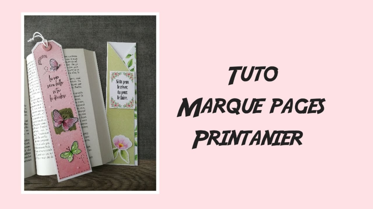 [TUTO] MARQUE PAGES PRINTANIER [ DT #CUSTODECO ]