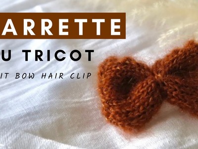 BARRETTE pour cheveux au tricot, DIY rapide et facile pour débutants
