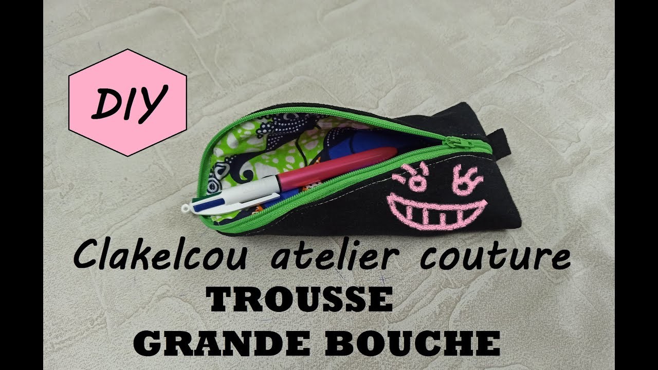 [DIY couture] tuto couture la trousse à grande bouche