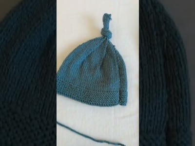 Ensemble bonnet, gant et écharpe bébé crochet et tricot
