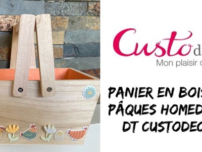 Panier en bois pour Pâques homedeco Artemio DT Custodeco diy facile possible activité pour enfants