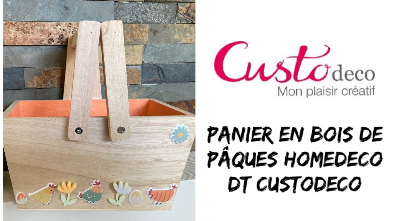 Panier en bois pour Pâques homedeco Artemio DT Custodeco diy facile possible activité pour enfants