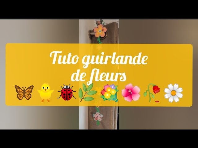 Tuto guirlande de fleurs suspendue - déco de printemps????????????????????????????