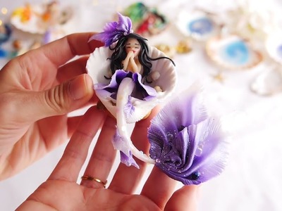 Mes dernières créations en Fimo et Résine - restock 2021.2022 "Le monde des sirènes"
