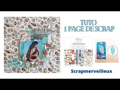 Tuto Page de scrap : journée mondiale de l'eau                                   #scrapbooking #tuto