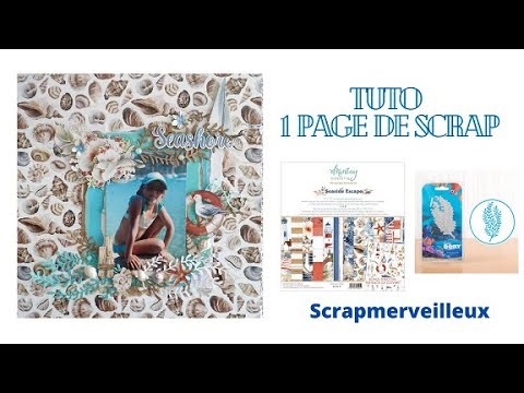 Tuto Page de scrap : journée mondiale de l'eau                                   #scrapbooking #tuto