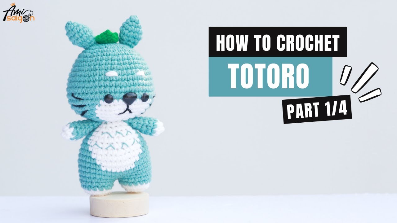 #292 | Totoro Ghibli Amigurumi Free Pattern (1.4) | How To Crochet Amigurumi Character | @AmiSaigon