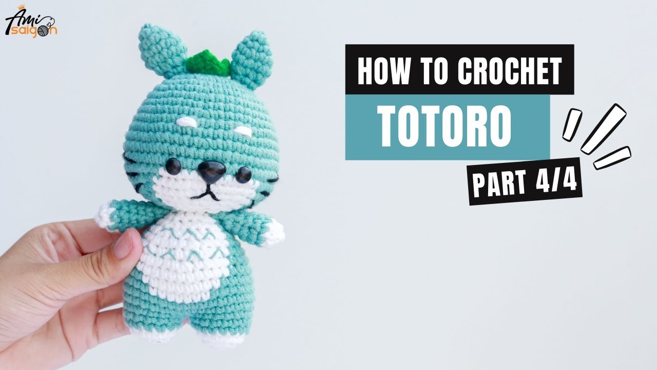 #295 | Totoro Ghibli Amigurumi Free Pattern (4.4) | How To Crochet Amigurumi Character | @AmiSaigon