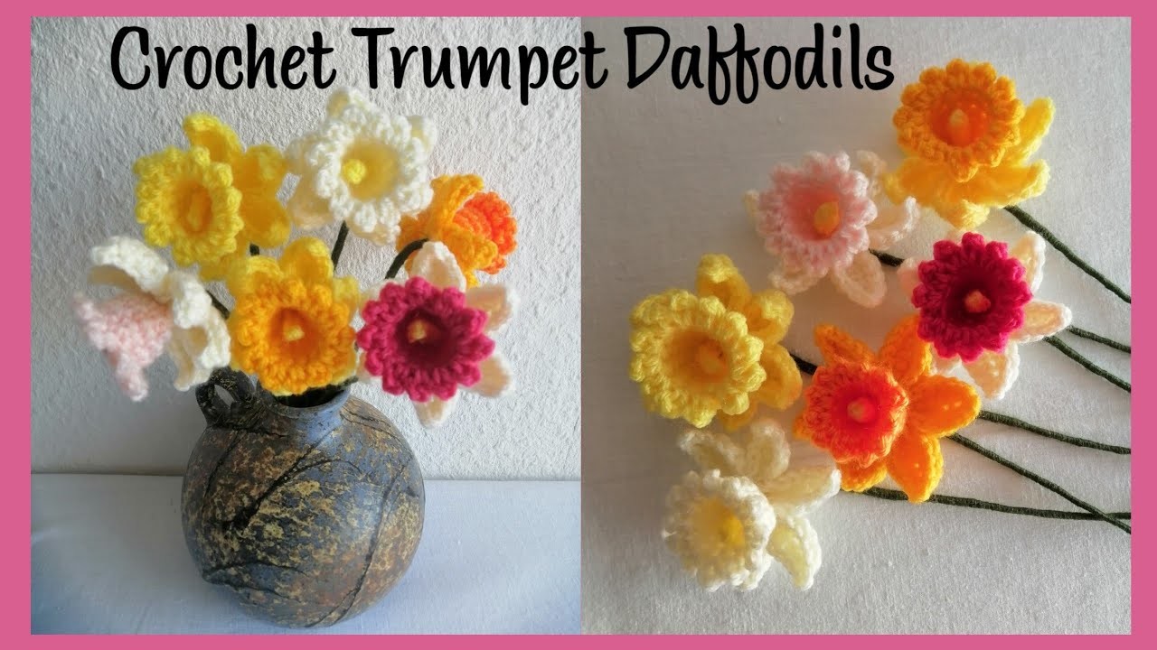 Crochet Trumpet Daffodils Mix