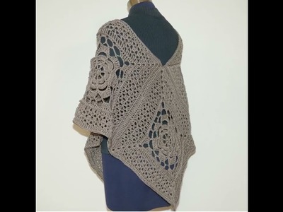 Brown Bohemian Style poncho 1