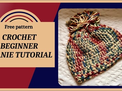 Crochet Beginner Beanie-FREE PATTERN