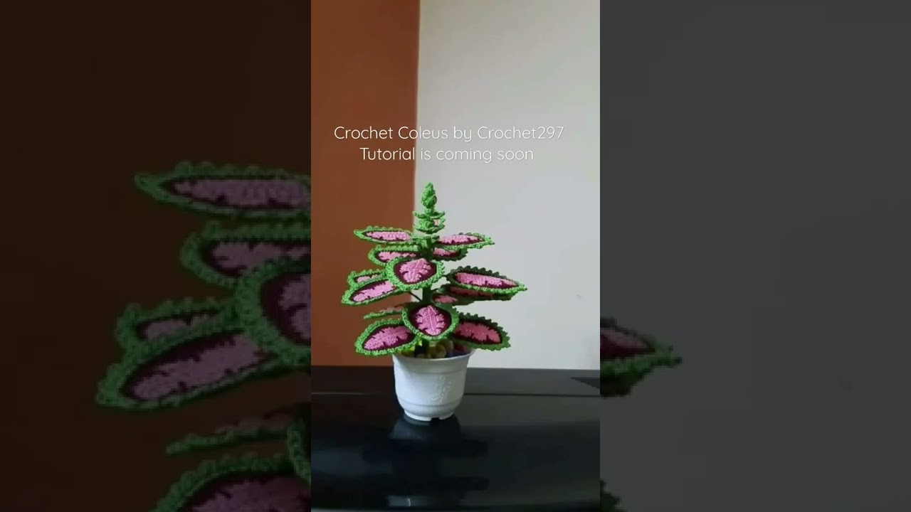 Crochet Coleus Plant ????Tutorial available on my channel's playlist Coleus