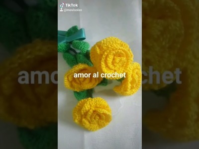 Rosas crochet tejido knitting