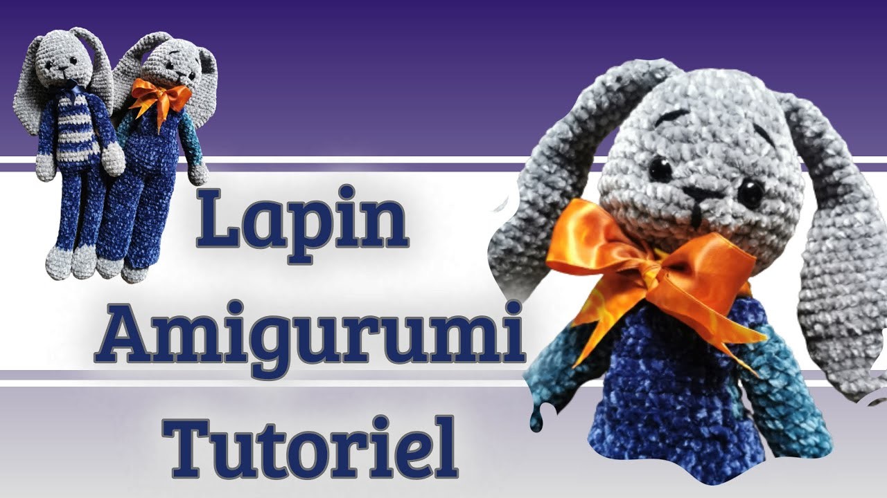 Tutoriel Lapin amigurumi | Grosse peluche lapin au crochet | Lapin de Pâques