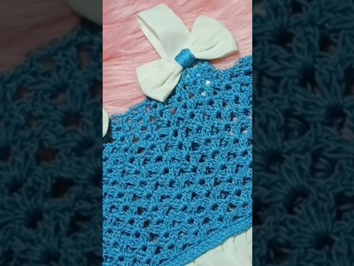 Crochet baby dress.Crochet