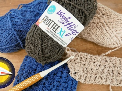 Crocheter avec la laine Frottee?! Test de la laine Woolly Hugs!