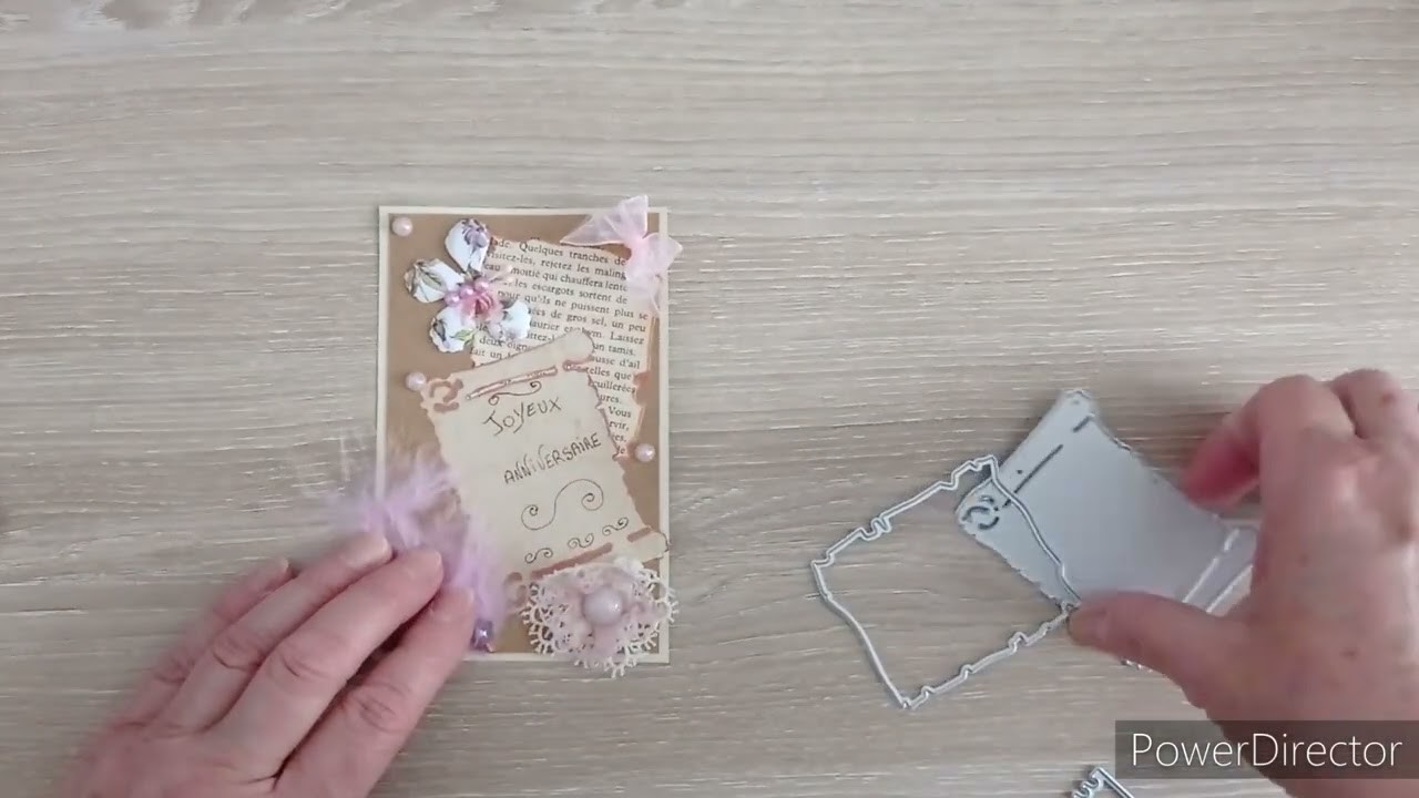 Mes créations avec les nouveaux dies de kokorosa studio#partenariat#matricesdedecoupe#scrapbooking#