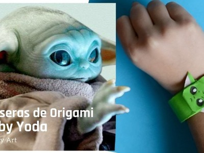 Pulsera de Origami de Baby Yoda