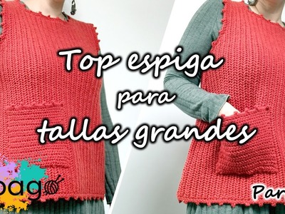 TOP A CROCHET PARA TALLAS GRANDES, PARTE 2