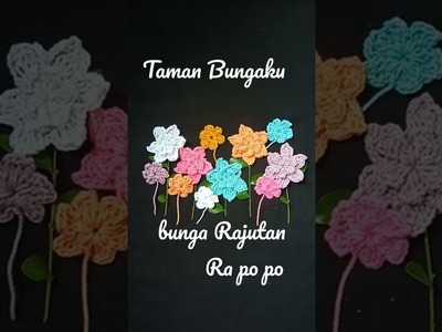 Bunga #bungarajut #shorts  #crochet #flowers